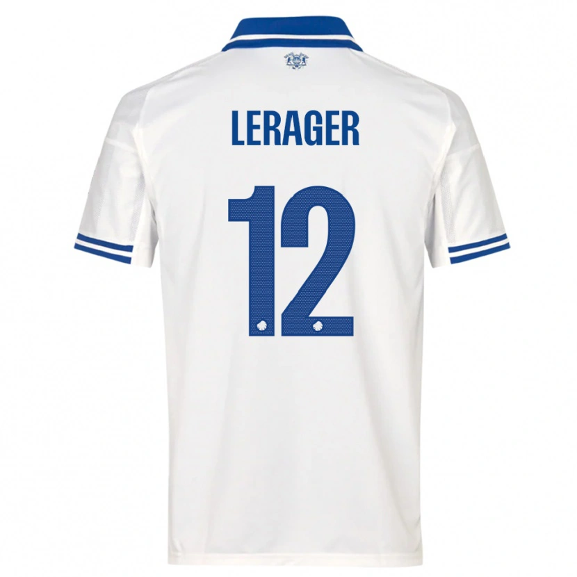 Danxen Homem Camisola Lukas Lerager #12 Branco Azul Principal 2025/26 Camisa Brasil