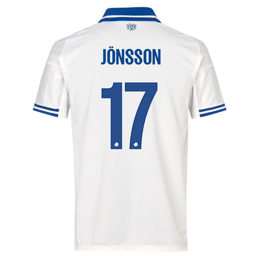 Danxen Homem Camisola Neo Jönsson #17 Branco Azul Principal 2025/26 Camisa Brasil
