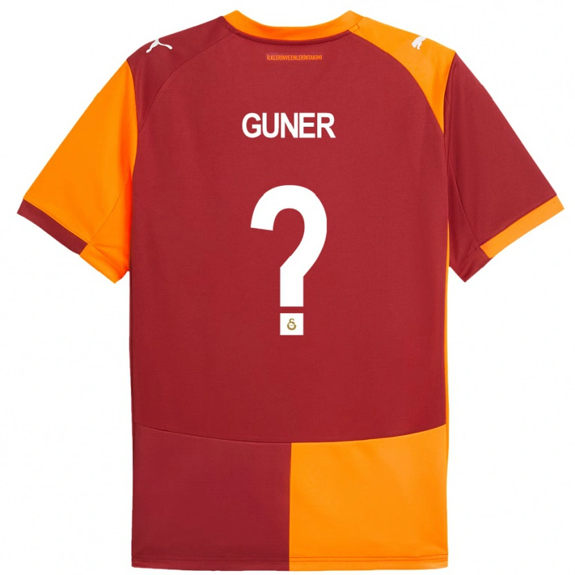 Danxen Homem Camisola Batuhan Güner #0 Vermelho Laranja Principal 2025/26 Camisa Brasil