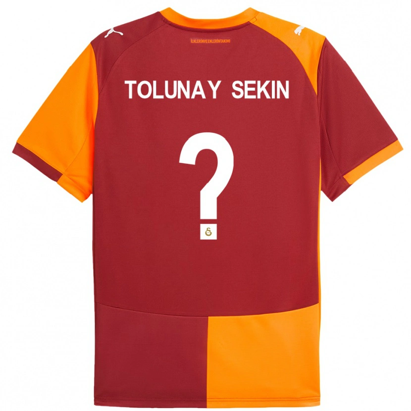 Danxen Homem Camisola Burak Tolunay Sekin #0 Vermelho Laranja Principal 2025/26 Camisa Brasil