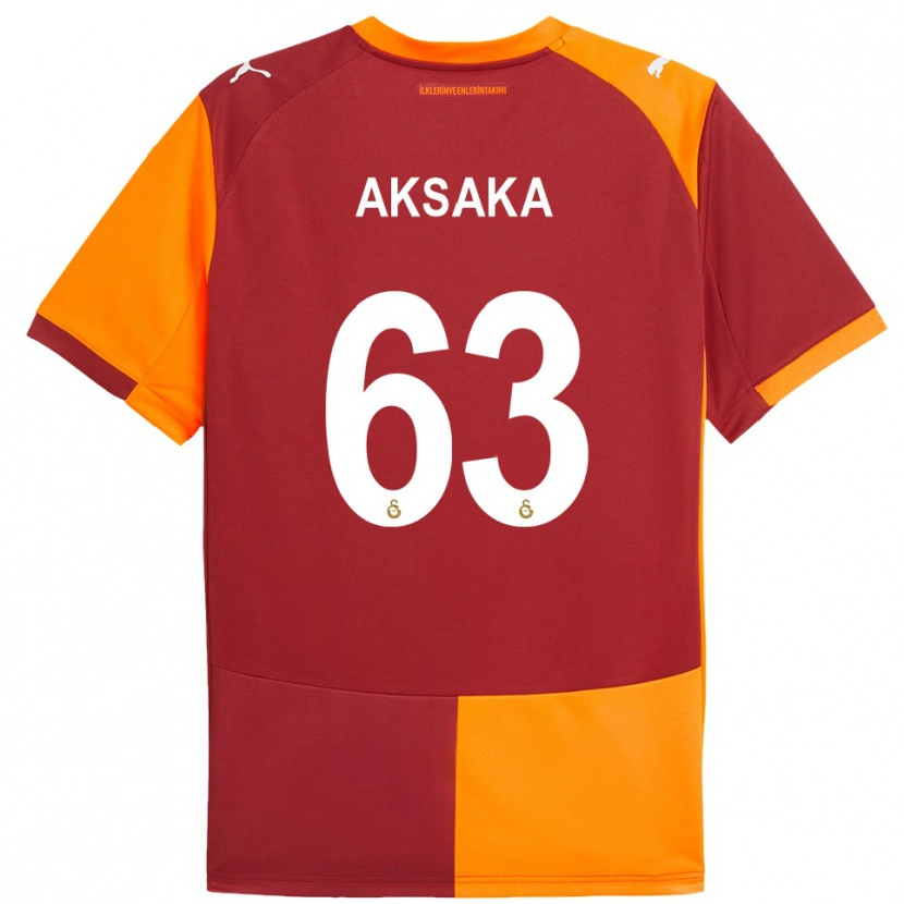 Danxen Homem Camisola Baran Aksaka #63 Vermelho Laranja Principal 2025/26 Camisa Brasil
