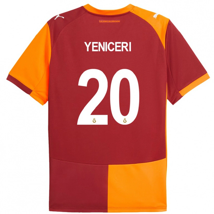 Danxen Homem Camisola Berna Yeniçeri #20 Vermelho Laranja Principal 2025/26 Camisa Brasil