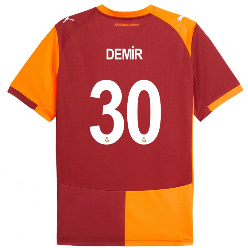 Danxen Homem Camisola Yusuf Demir #30 Vermelho Laranja Principal 2025/26 Camisa Brasil