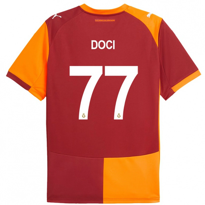 Danxen Homem Camisola Megi Doci #77 Vermelho Laranja Principal 2025/26 Camisa Brasil
