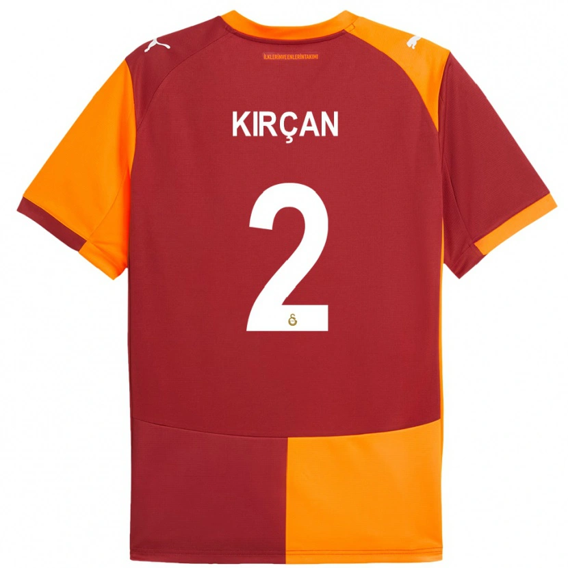 Danxen Homem Camisola Kerem Kırçan #2 Vermelho Laranja Principal 2025/26 Camisa Brasil