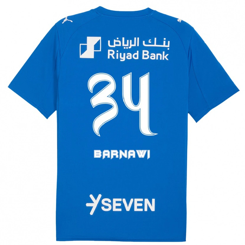 Danxen Homem Camisola Saleh Barnawi #34 Azul Branco Principal 2025/26 Camisa Brasil