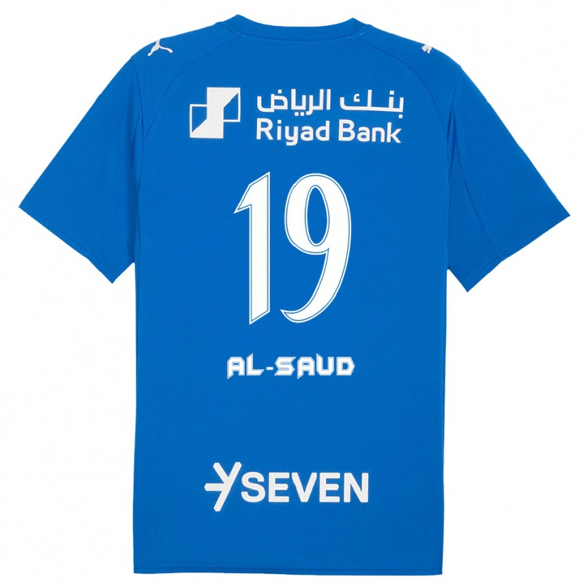 Danxen Homem Camisola Manal Al-Saud #19 Azul Branco Principal 2025/26 Camisa Brasil