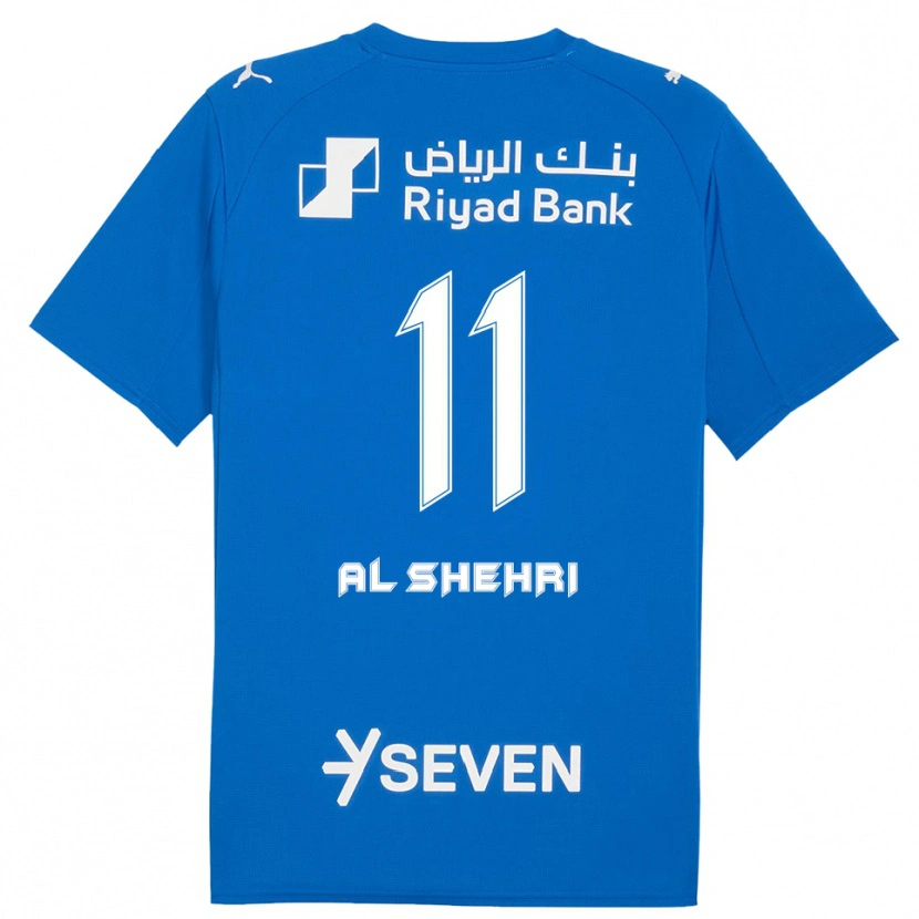 Danxen Homem Camisola Saleh Al-Shehri #11 Azul Branco Principal 2025/26 Camisa Brasil