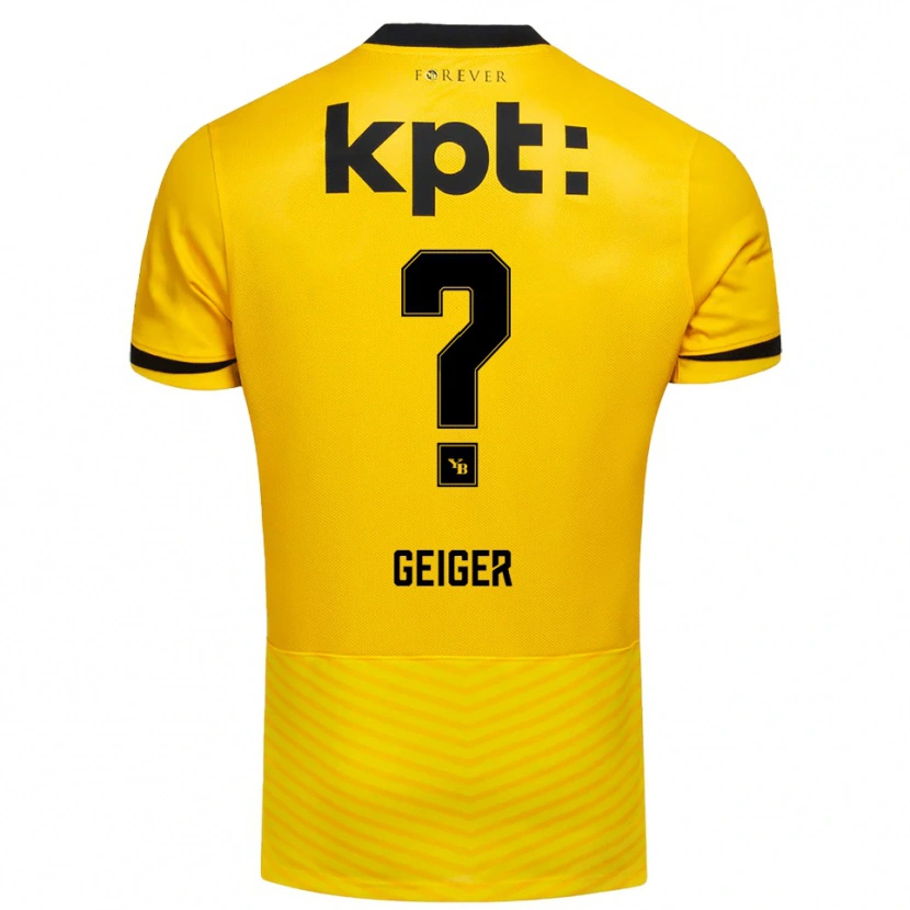 Danxen Homem Camisola Gaspar Geiger #0 Amarelo Preto Principal 2025/26 Camisa Brasil