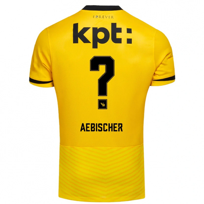 Danxen Homem Camisola Nico Aebischer #0 Amarelo Preto Principal 2025/26 Camisa Brasil
