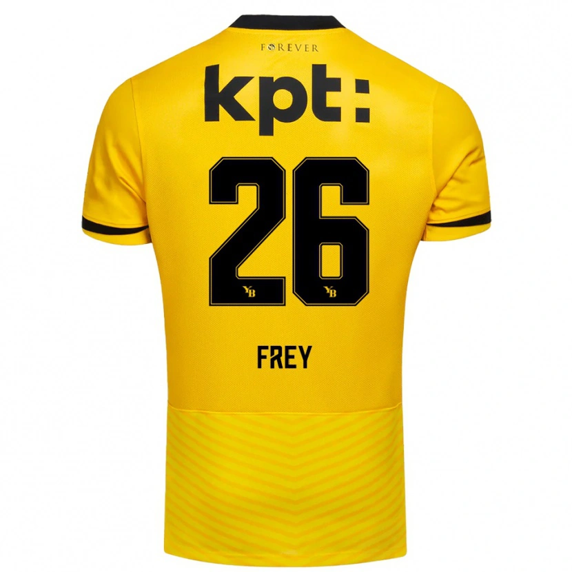 Danxen Homem Camisola Laura Frey #26 Amarelo Preto Principal 2025/26 Camisa Brasil