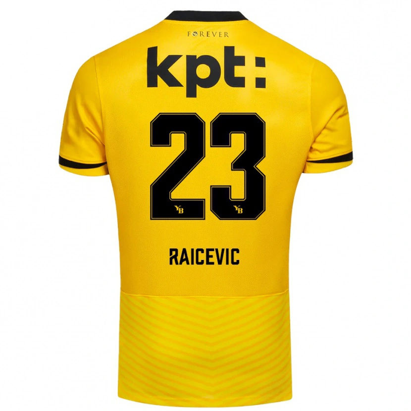 Danxen Homem Camisola Stevan Raicevic #23 Amarelo Preto Principal 2025/26 Camisa Brasil