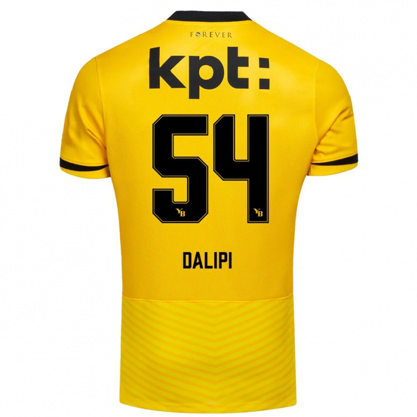 Danxen Homem Camisola Lutfi Dalipi #54 Amarelo Preto Principal 2025/26 Camisa Brasil