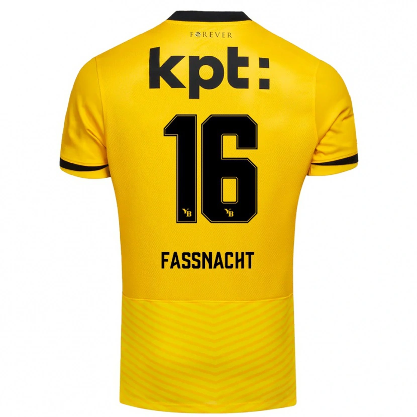 Danxen Homem Camisola Christian Fassnacht #16 Amarelo Preto Principal 2025/26 Camisa Brasil