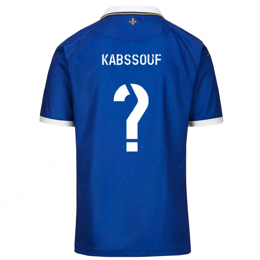 Danxen Homem Camisola Salim Kabssouf #0 Azul Dourado Principal 2025/26 Camisa Brasil