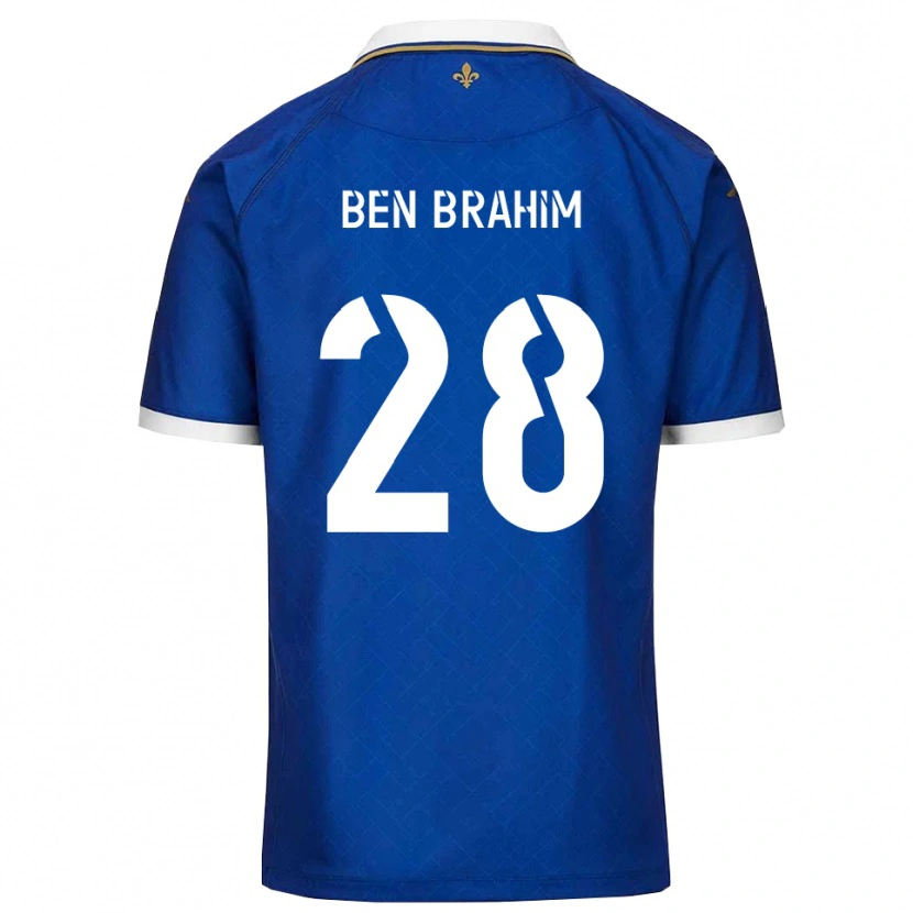Danxen Homem Camisola Samir Ben Brahim #28 Azul Dourado Principal 2025/26 Camisa Brasil
