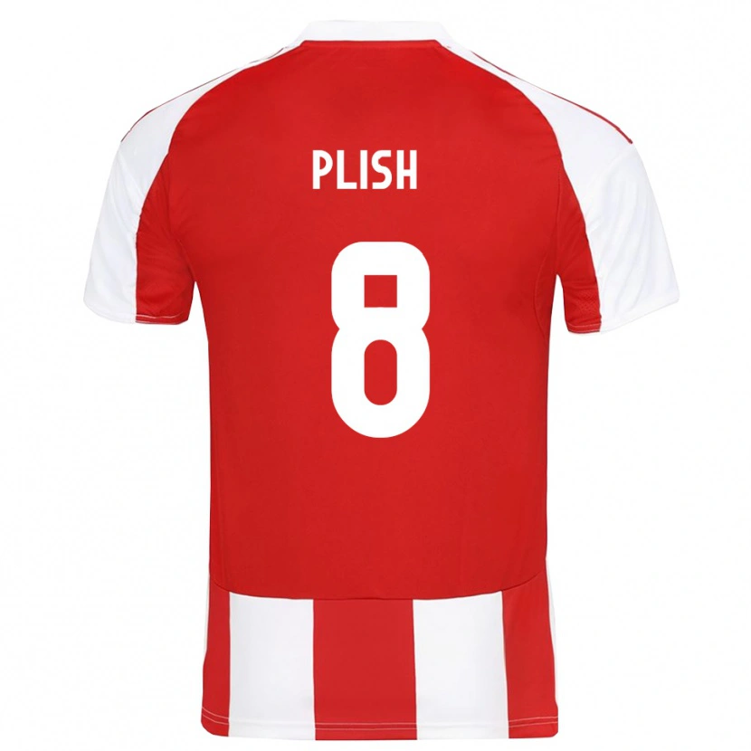 Danxen Homem Camisola Konstantin Plish #8 Vermelho Branco Principal 2025/26 Camisa Brasil