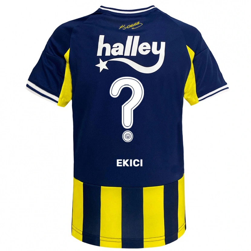 Danxen Homem Camisola Alaettin Ekici #0 Amarelo Marinho Branco Principal 2025/26 Camisa Brasil