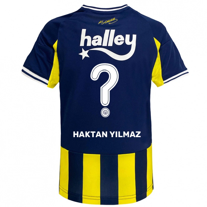 Danxen Homem Camisola Haktan Yılmaz #0 Amarelo Marinho Branco Principal 2025/26 Camisa Brasil
