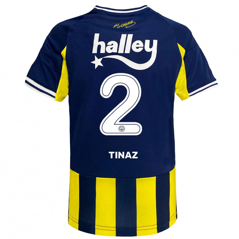 Danxen Homem Camisola Altuğ Tınaz #2 Amarelo Marinho Branco Principal 2025/26 Camisa Brasil