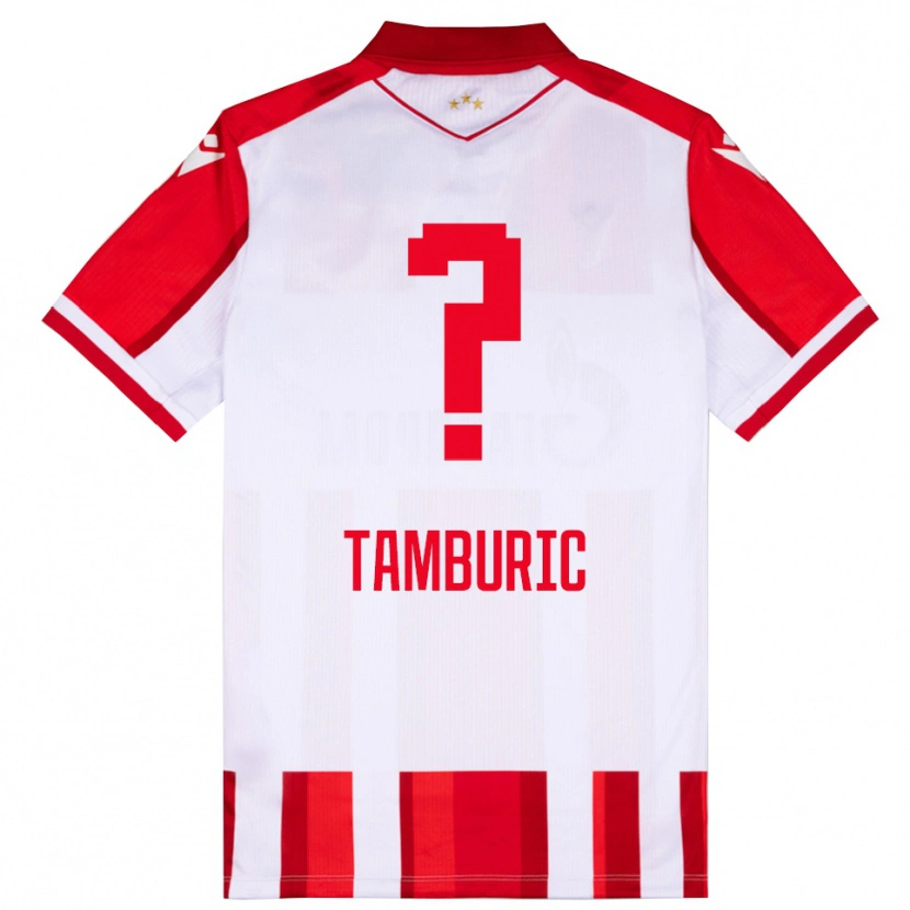 Danxen Homem Camisola Vukasin Tamburic #0 Vermelho Branco Principal 2025/26 Camisa Brasil