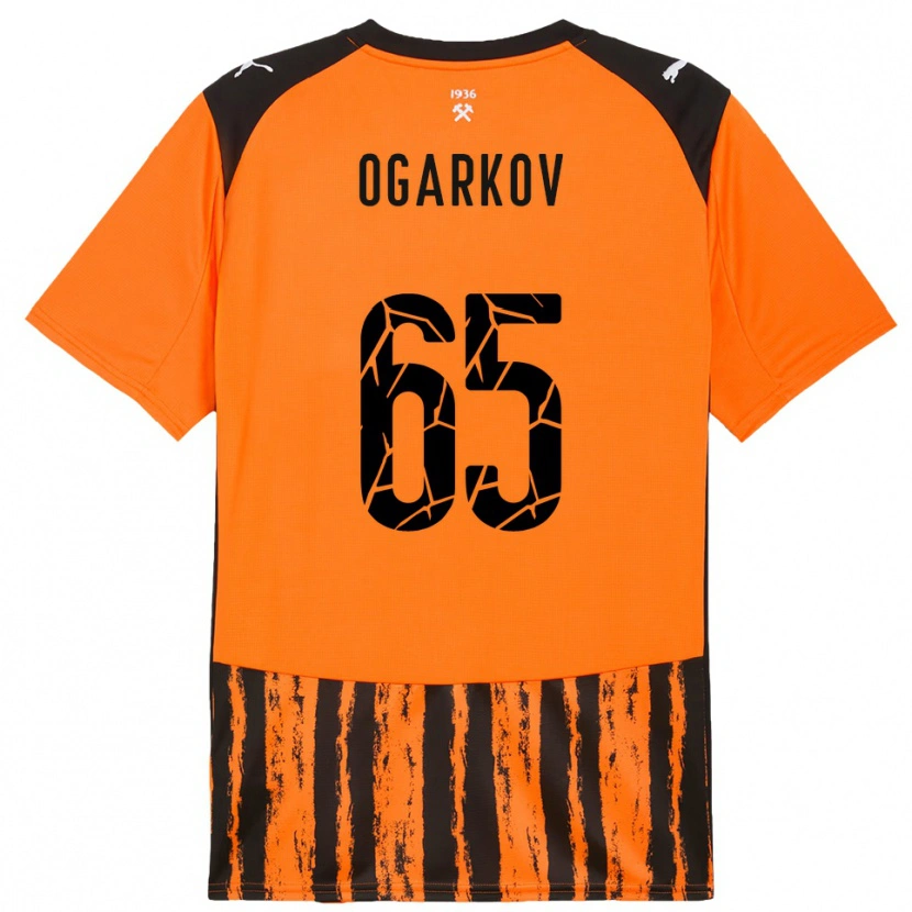 Danxen Homem Camisola Mykola Ogarkov #65 Laranja Preto Principal 2025/26 Camisa Brasil