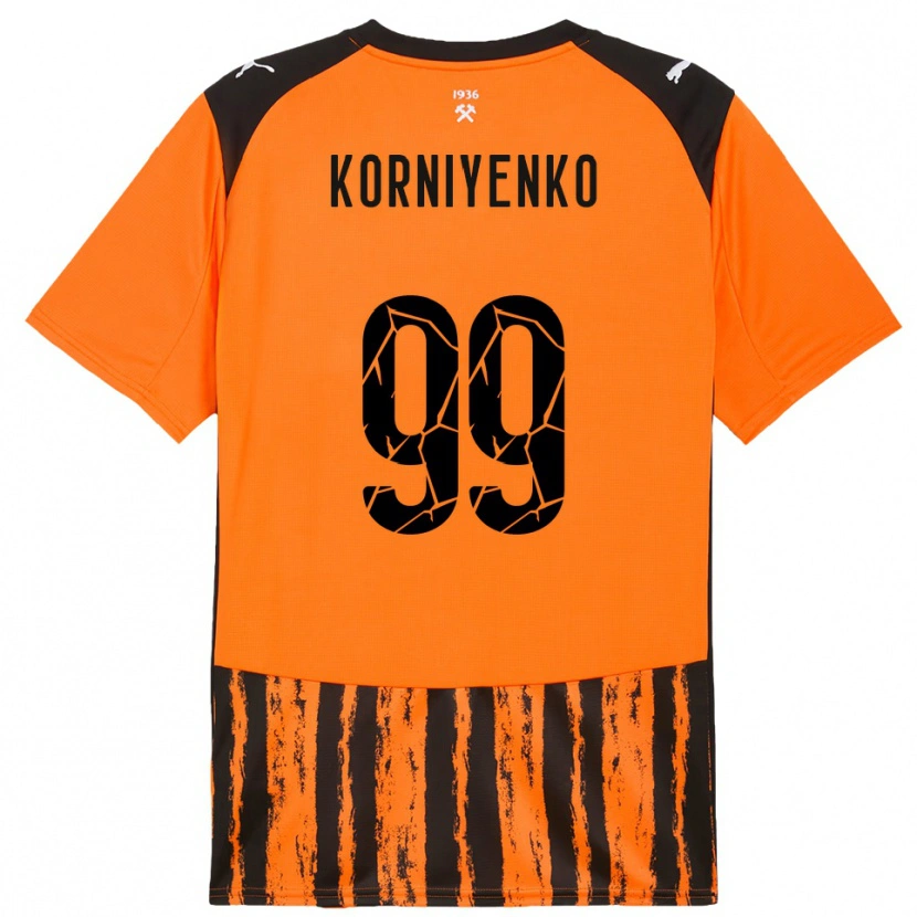 Danxen Homem Camisola Viktor Korniyenko #99 Laranja Preto Principal 2025/26 Camisa Brasil