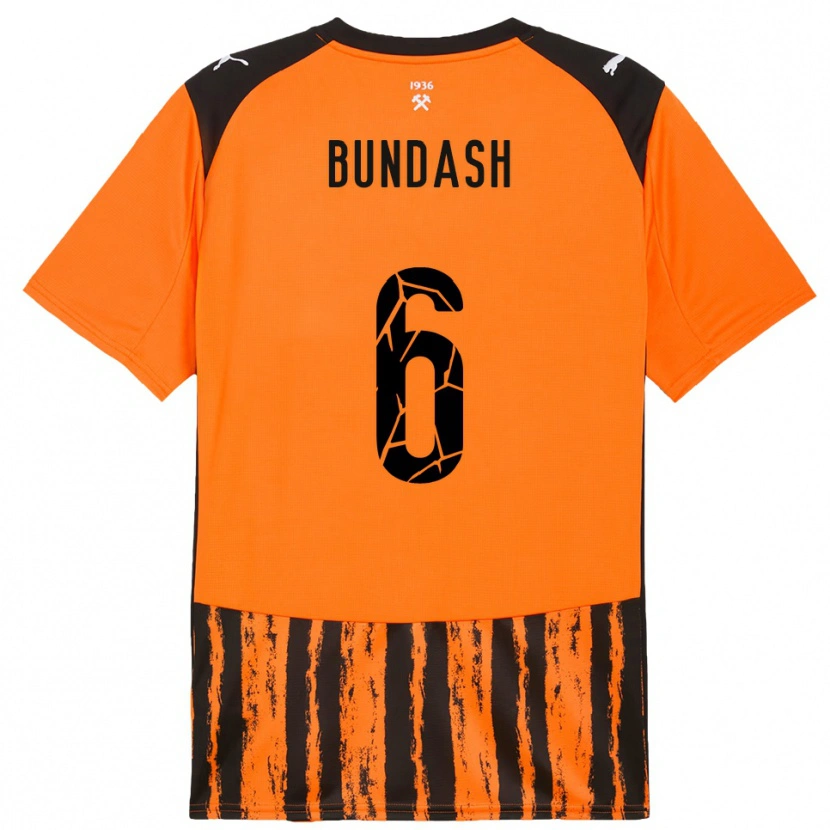Danxen Homem Camisola Vasyl Bundash #6 Laranja Preto Principal 2025/26 Camisa Brasil