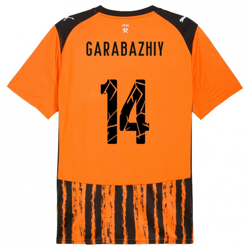 Danxen Homem Camisola Anton Garabazhiy #14 Laranja Preto Principal 2025/26 Camisa Brasil