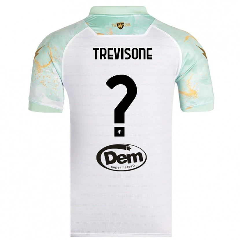Danxen Homem Camisola Gianmarco Trevisone #0 Branco Preto Alternativa 2025/26 Camisa Brasil