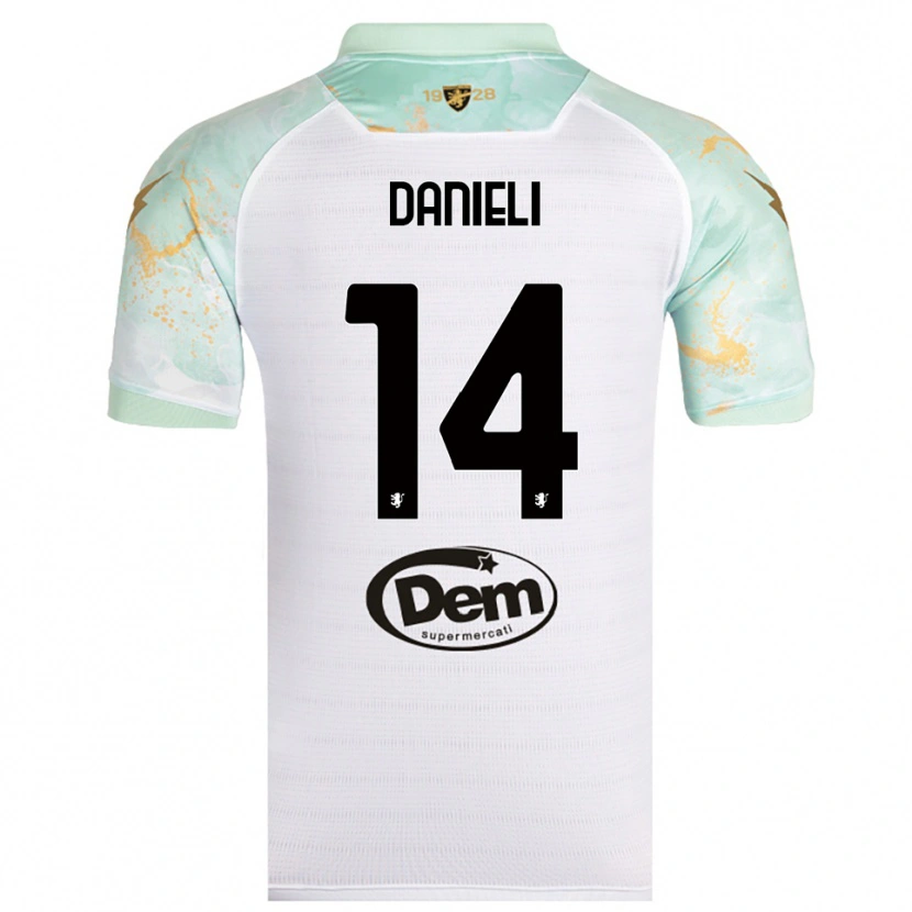 Danxen Homem Camisola Lorenzo Danieli #14 Branco Preto Alternativa 2025/26 Camisa Brasil