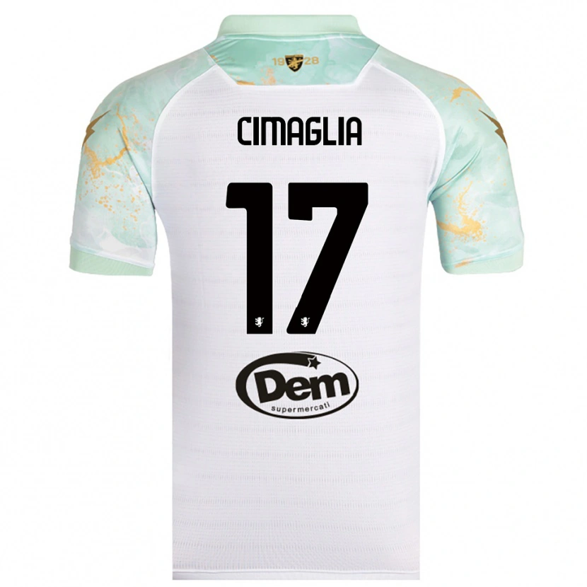 Danxen Homem Camisola Marco Cimaglia #17 Branco Preto Alternativa 2025/26 Camisa Brasil