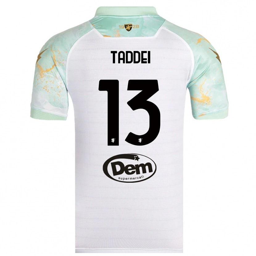 Danxen Homem Camisola Leonardo Taddei #13 Branco Preto Alternativa 2025/26 Camisa Brasil