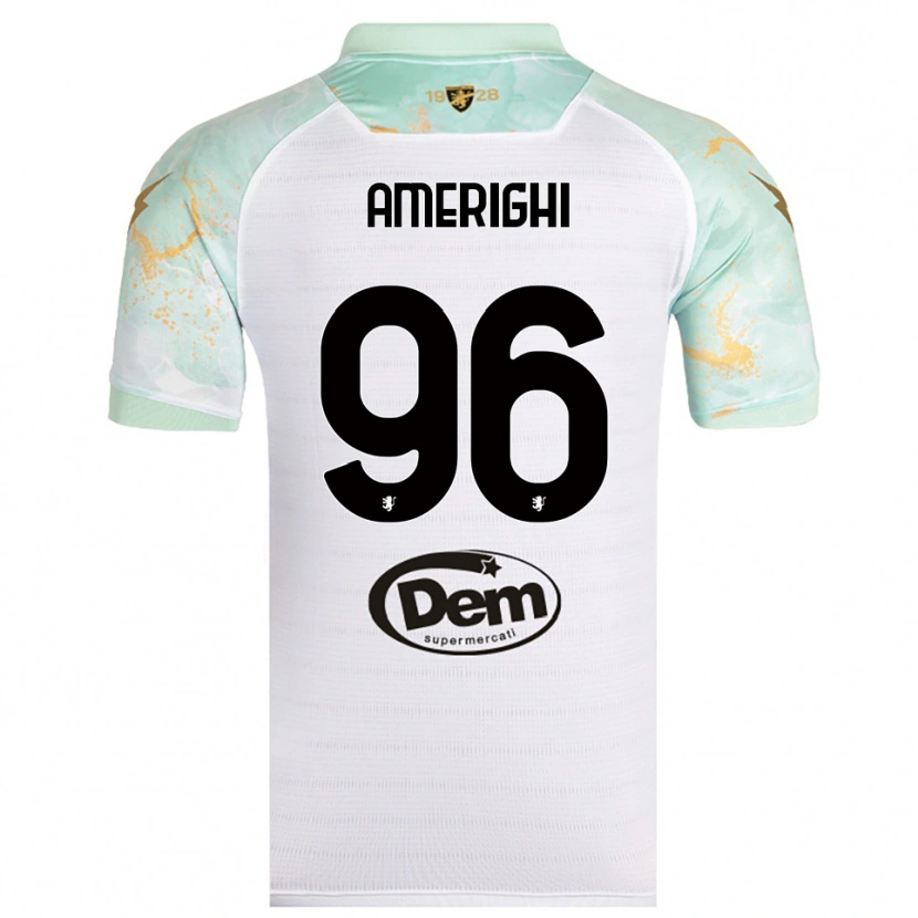 Danxen Homem Camisola Igor Amerighi #96 Branco Preto Alternativa 2025/26 Camisa Brasil