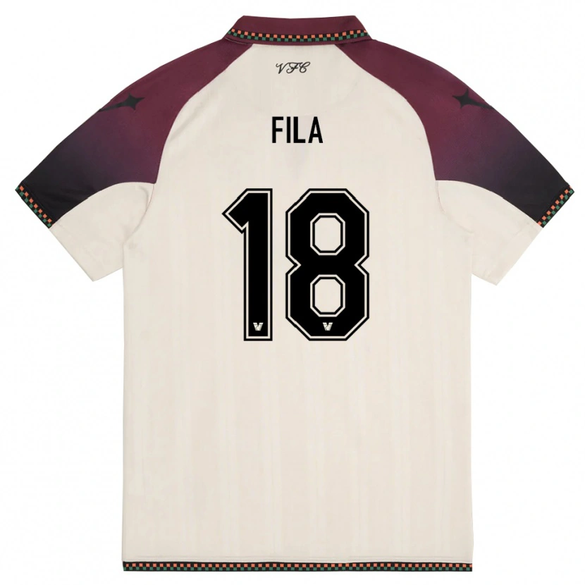 Danxen Homem Camisola Daniel Fila #18 Creme Borgonha Alternativa 2025/26 Camisa Brasil