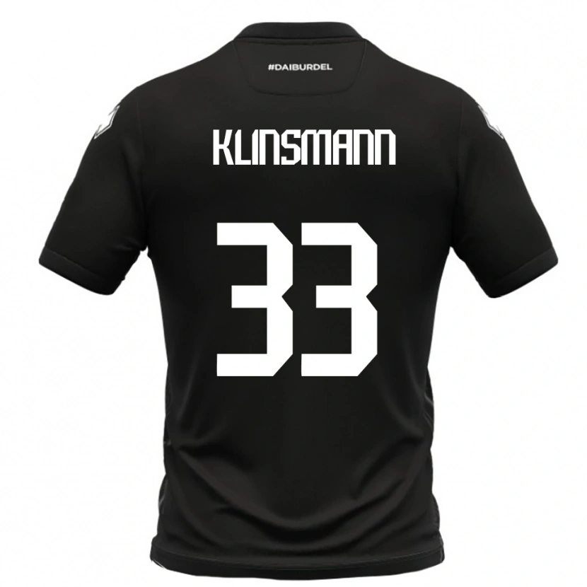 Danxen Homem Camisola Jonathan Klinsmann #33 Preto Branco Alternativa 2025/26 Camisa Brasil