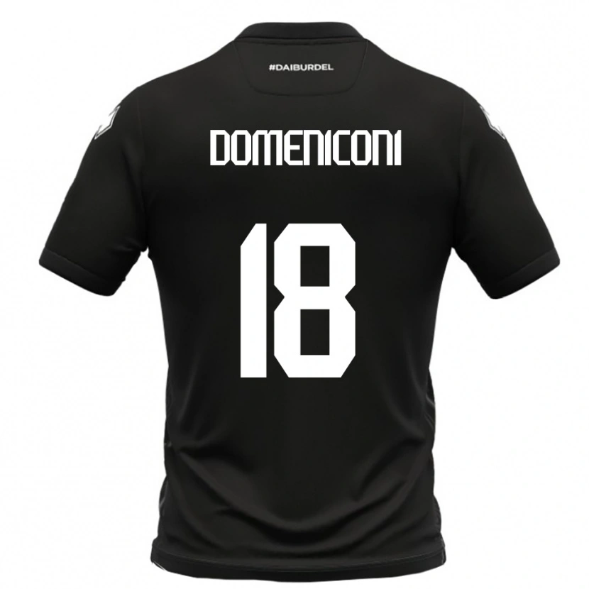 Danxen Homem Camisola Riccardo Domeniconi #18 Preto Branco Alternativa 2025/26 Camisa Brasil