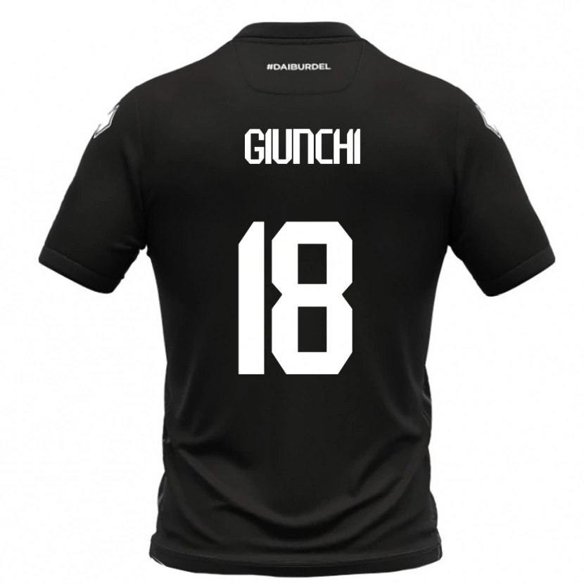 Danxen Homem Camisola Andrea Giunchi #18 Preto Branco Alternativa 2025/26 Camisa Brasil