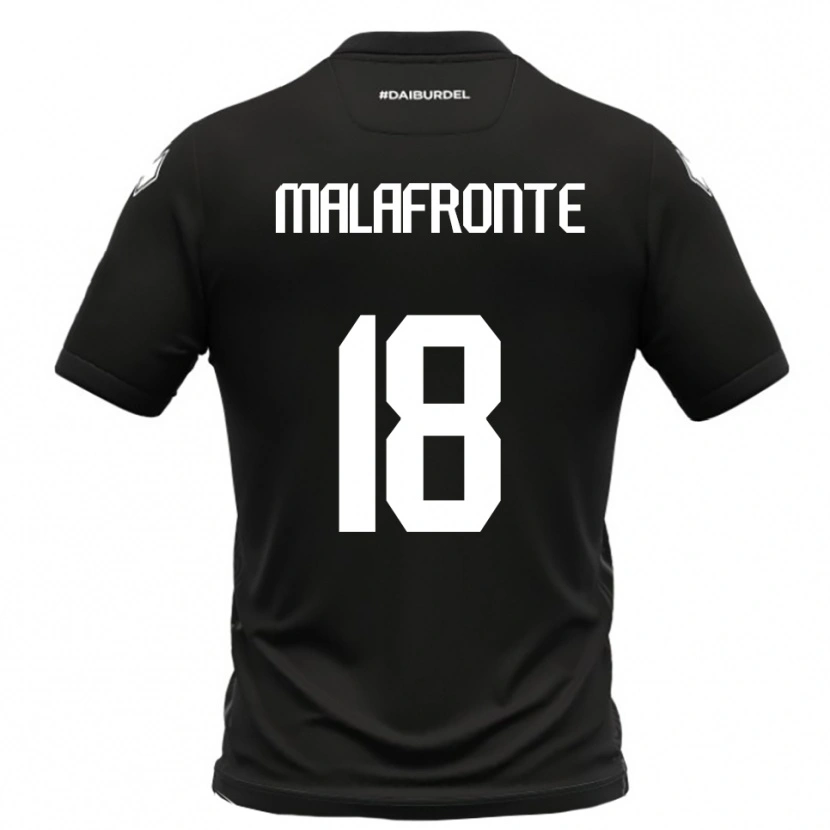 Danxen Homem Camisola Giovanni Malafronte #18 Preto Branco Alternativa 2025/26 Camisa Brasil