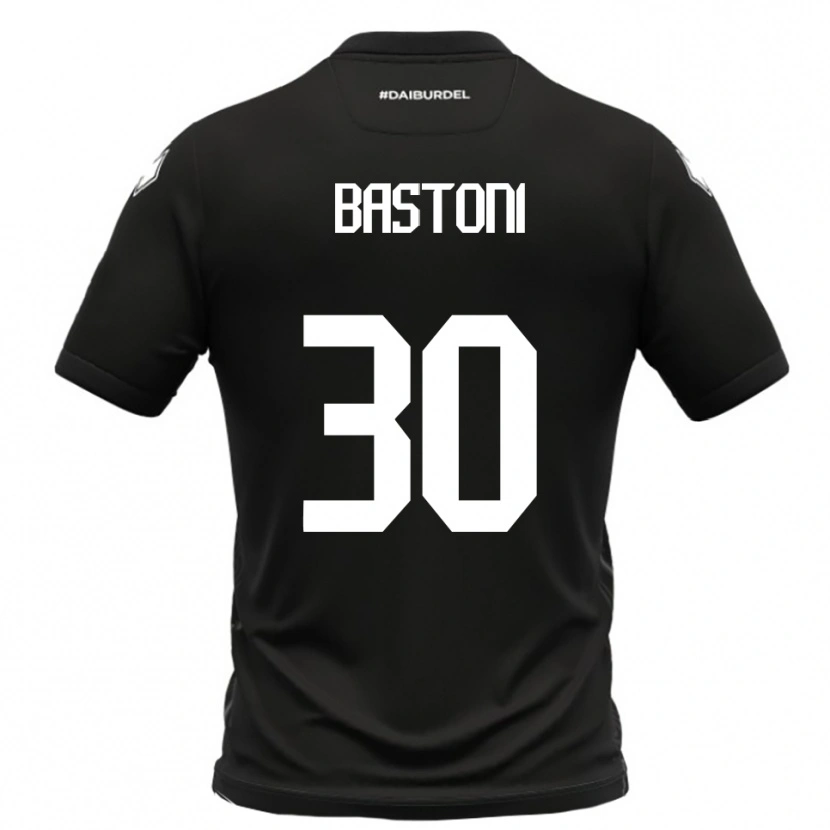 Danxen Homem Camisola Simone Bastoni #30 Preto Branco Alternativa 2025/26 Camisa Brasil