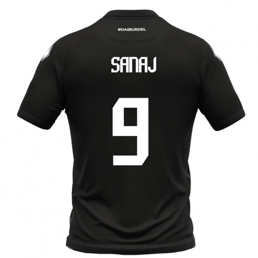Danxen Homem Camisola Daniel Sanaj #9 Preto Branco Alternativa 2025/26 Camisa Brasil