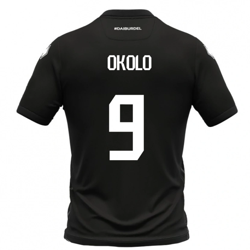 Danxen Homem Camisola Daniel Okolo #9 Preto Branco Alternativa 2025/26 Camisa Brasil