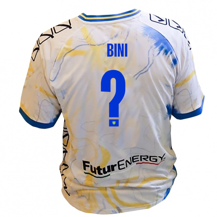 Danxen Homem Camisola Leonardo Bini #0 Branco Amarelo Azul Alternativa 2025/26 Camisa Brasil