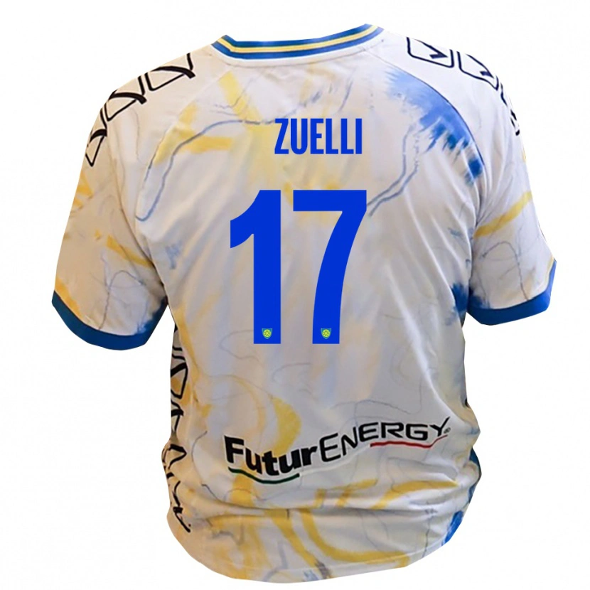 Danxen Homem Camisola Emanuele Zuelli #17 Branco Amarelo Azul Alternativa 2025/26 Camisa Brasil