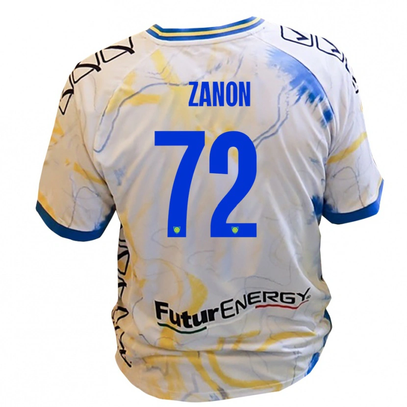 Danxen Homem Camisola Simone Zanon #72 Branco Amarelo Azul Alternativa 2025/26 Camisa Brasil