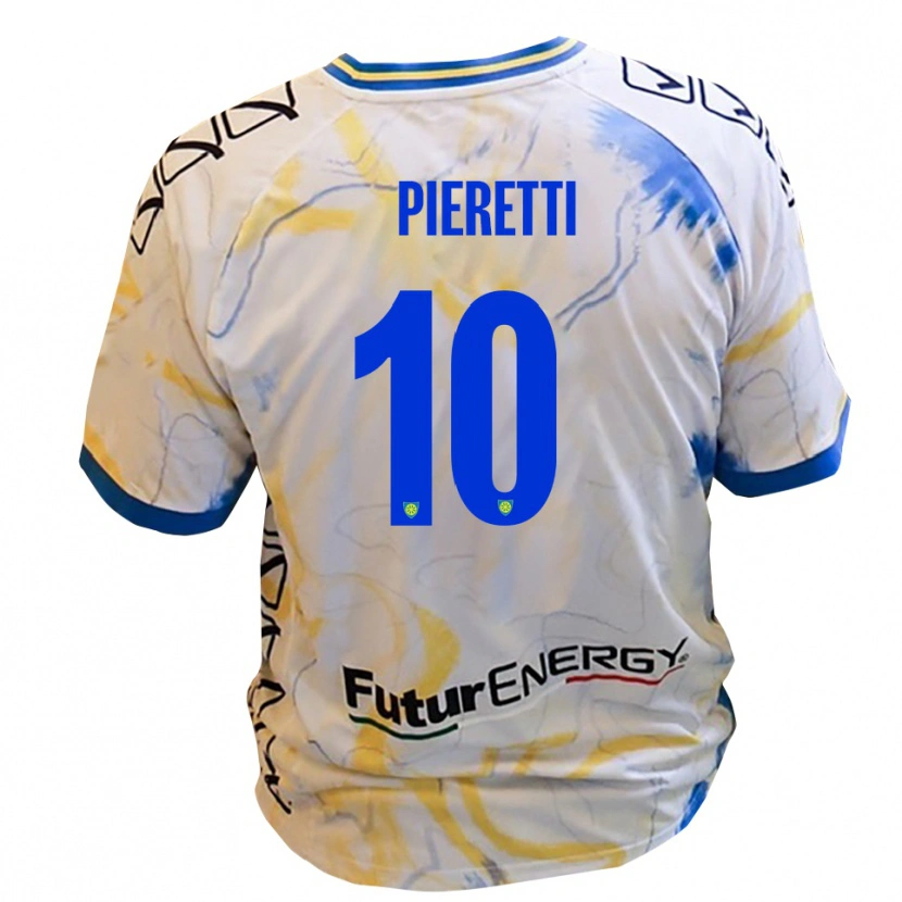 Danxen Homem Camisola Niccolò Pieretti #10 Branco Amarelo Azul Alternativa 2025/26 Camisa Brasil