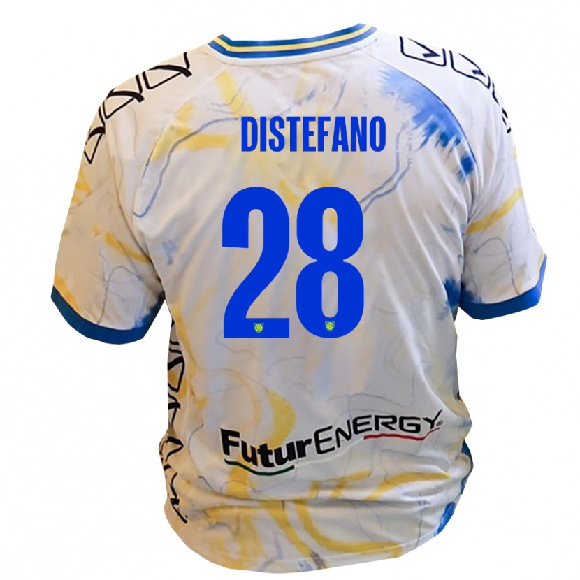 Danxen Homem Camisola Filippo Distefano #28 Branco Amarelo Azul Alternativa 2025/26 Camisa Brasil