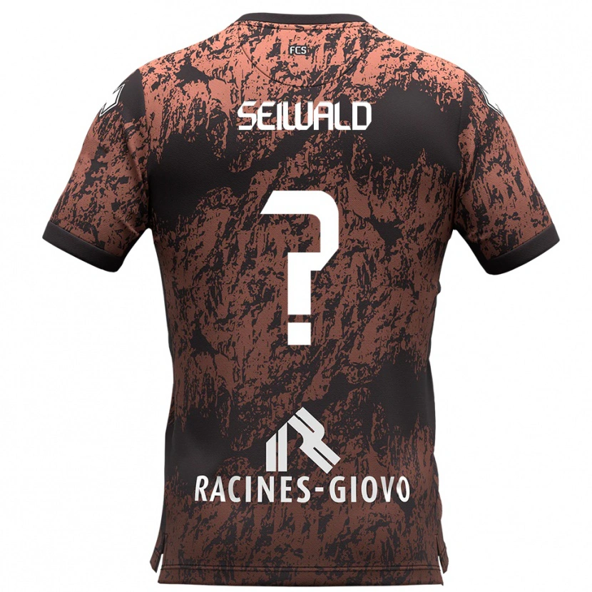 Danxen Homem Camisola Maximilian Seiwald #0 Marrom Preto Alternativa 2025/26 Camisa Brasil