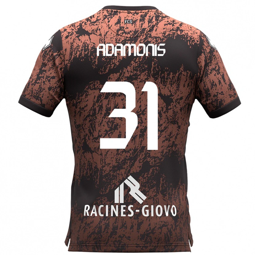 Danxen Homem Camisola Marius Adamonis #31 Marrom Preto Alternativa 2025/26 Camisa Brasil
