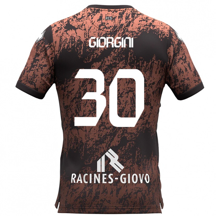 Danxen Homem Camisola Andrea Giorgini #30 Marrom Preto Alternativa 2025/26 Camisa Brasil